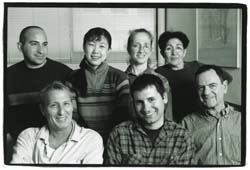 Prof. Yoram Shechter (bottom left), Prof. Matityahu Fridkin (bottom right) and team members